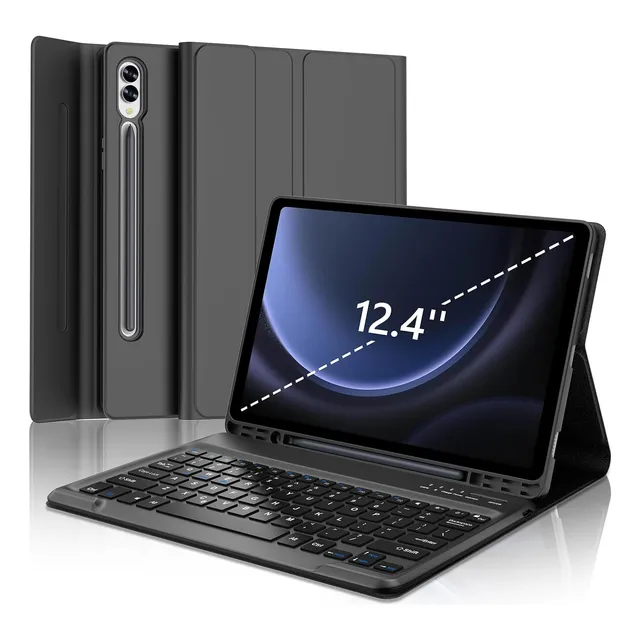Funda Con Ñ Teclado Para Samsung Tab S9 Fe Plus/s9 Plus 12.4