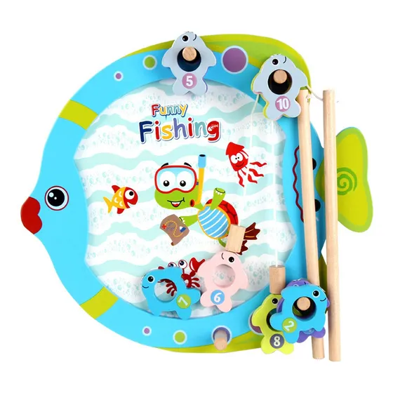 Juego De Pesca Madera Juguete