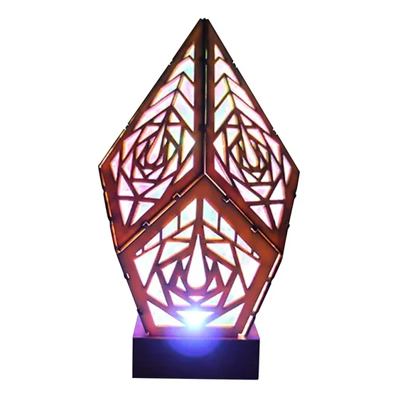 Large Floor Lamp Led Colorful Diamond Lights 3d Projection B