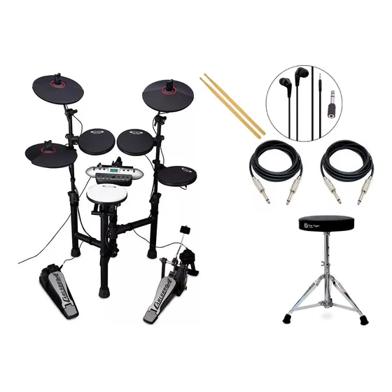 Bateria Carlsbro Eletrônica Black Odery Csd130 B + Kit