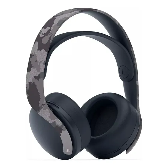 Auriculares Gamer Inalámbricos Playstation 5 Ps5 Gray Camo Color Gris
