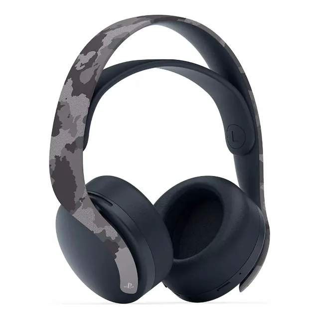 Auriculares Gamer Inalámbricos Playstation 5 Ps5 Gray Camo Color Gris