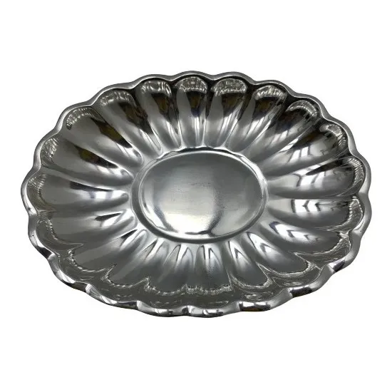 Bandeja Girasol Mediano 32.5x24x4cm Pewter 0062 Xavi