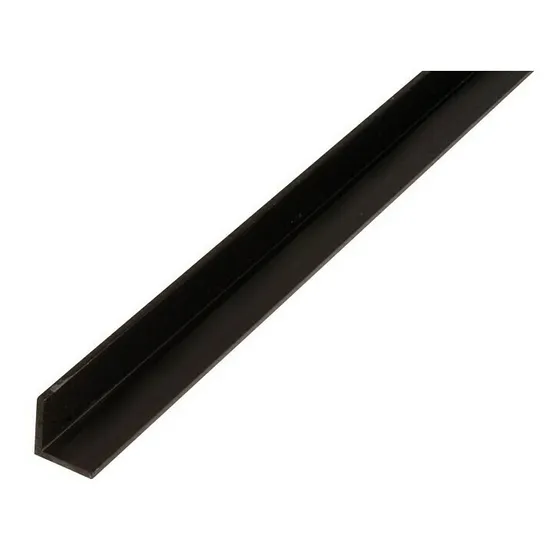 Perfil De Aluminio Angulo 12x12mm Negro - Largo X 2 Metros