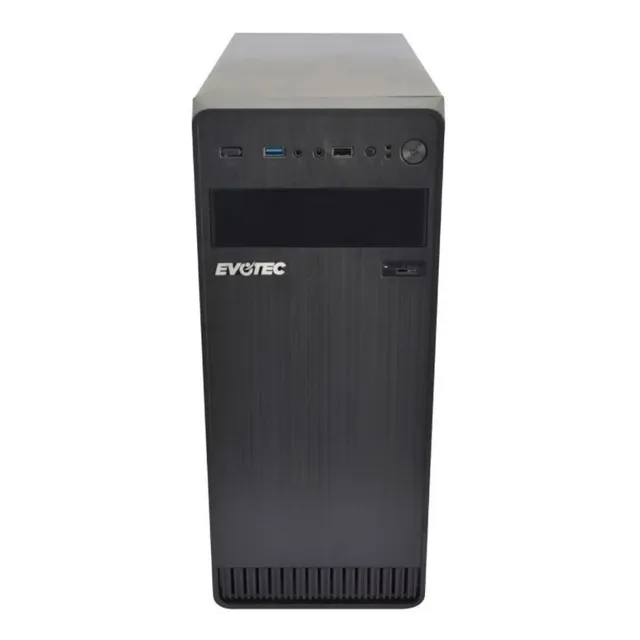 Gabinete Evotec Ev-1004 Con Fuente De Poder 600w Negro /vc