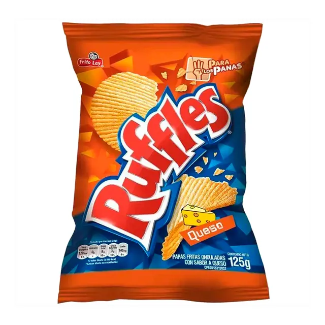 Papas Ruffles De Queso 125g