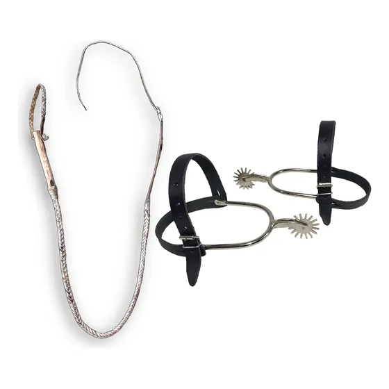 Conjunto Rebengue Chicote Tala Cabo Estralo E Ispora 16 Bico