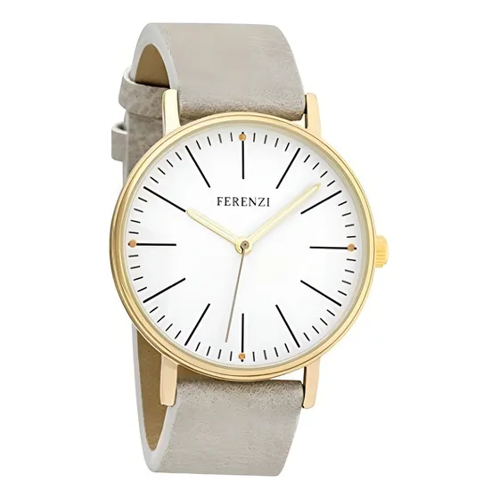Reloj Ferenzi Fz17202 Clásico Minimalista Análogo Para Mujer