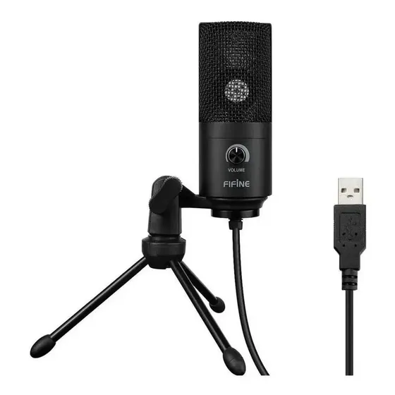 Micrófono Fifine K669B Condensador Cardioide USB Negro para Streaming | Cuotas sin interés