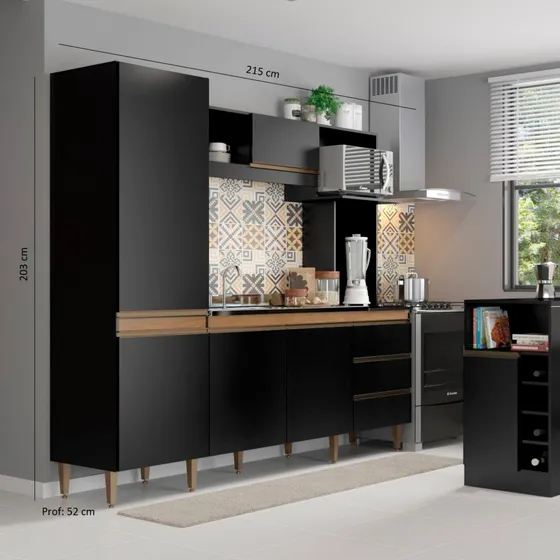 Cocina Vitoria Negro Tx Avellana