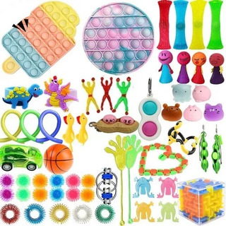 58 Piezas, Juguete Fidget Popit, Kit De Juguetes Fid Barato 58 Piezas, Juguete Fidget Popit, Kit De Juguetes Fid Barato