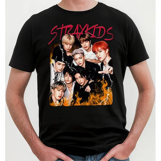 Remera Stray Kids (negra:) Ideas Mvd