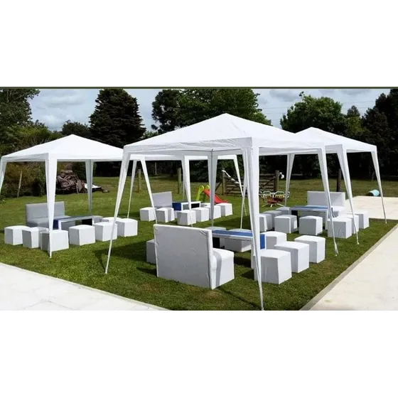 Gazebos Carpas Puff Living Mesas Eventos Alquiler/ No Venta 