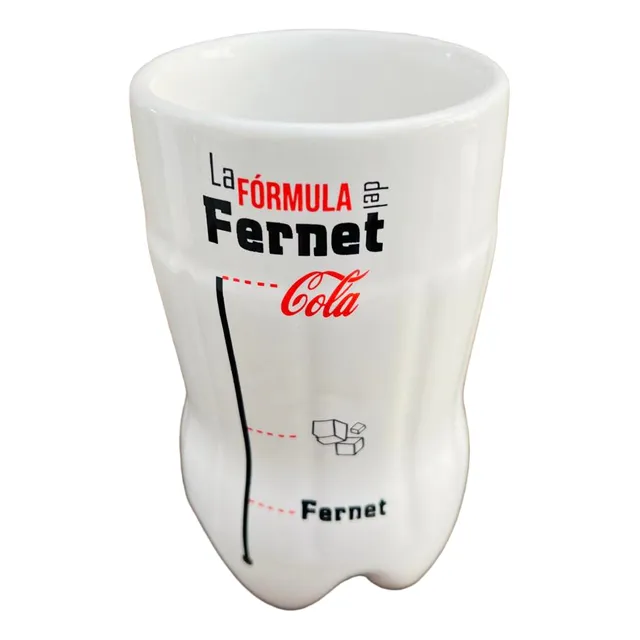 Vaso Fernetero - Jarra Para Fernet Tipo Botella Cerámica