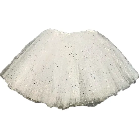 Tutu Pollera Con Brillo Infantil En Varios Colores X Unidad