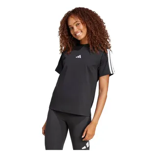 Camiseta AlgodĂŁo Essentials TrĂȘs Listras adidas Camiseta AlgodĂŁo Essentials TrĂȘs Listras adidas