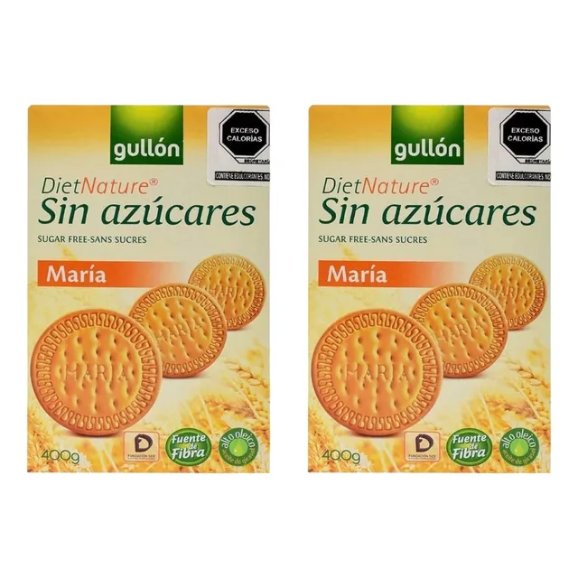 2 Pack Gullón Galletas María Diet Nature Sin Azúcar 400g