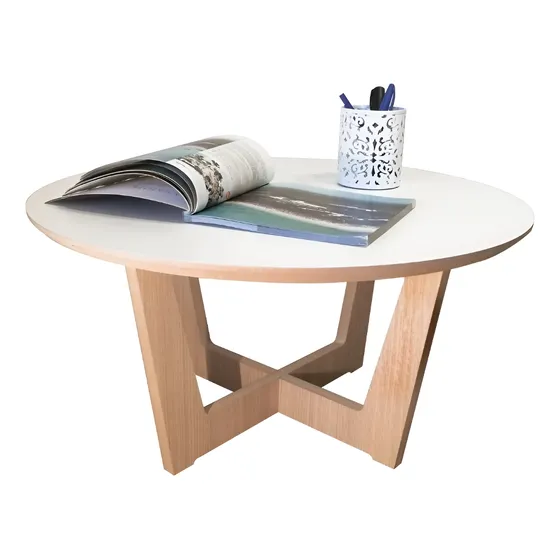 Mesa Ratona Estilo Nórdico Con Patas Cruzadas 