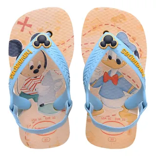 Chinelo Bebê Havaianas Baby Disney Classics Com Elástico