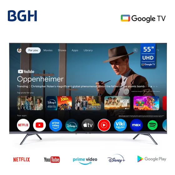 Smart Tv Bgh B5524us6g 55 Pulgadas Google Tv 4k Uhd