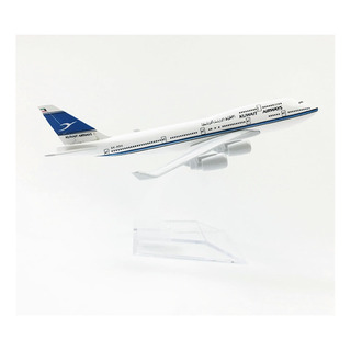 Kuwait B747 Avion A Escala 1:400 De Metal Con Base Kuwait B747 Avion A Escala 1:400 De Metal Con Base