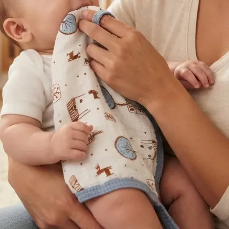 Kit 2 Toalhas Pano De Boca Para Bebê Soft 100% Algodão