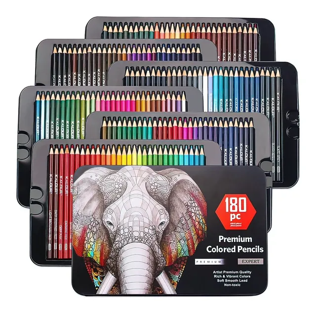 180 Lápices De Colores Para Dibujo