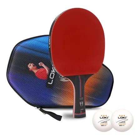 Paleta Ping Pong Loki 6 Estrellas K6pro Funda Dura Goma Ittf