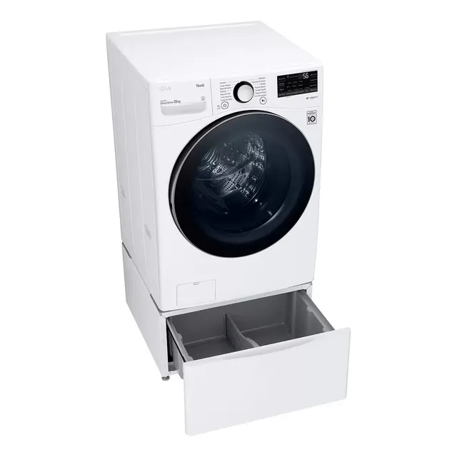 LG Lavadora 22kg Con Pedestal Carga Frontal
