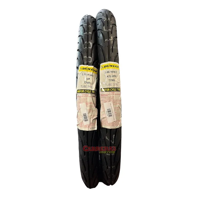 Kit Cubiertas 275/18 Y 300/18 Tt900 Dunlop Pistera