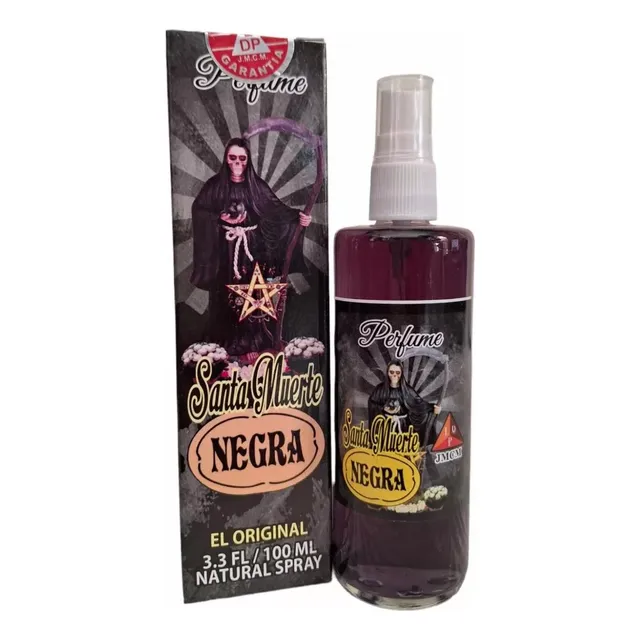 Locion Santa Muerte Negra Poderosa Proteccion ( 2 Pzas) 