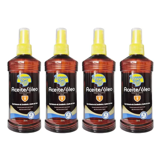 Oleo Bronzeador Banana Boat Kit C4 Unidades