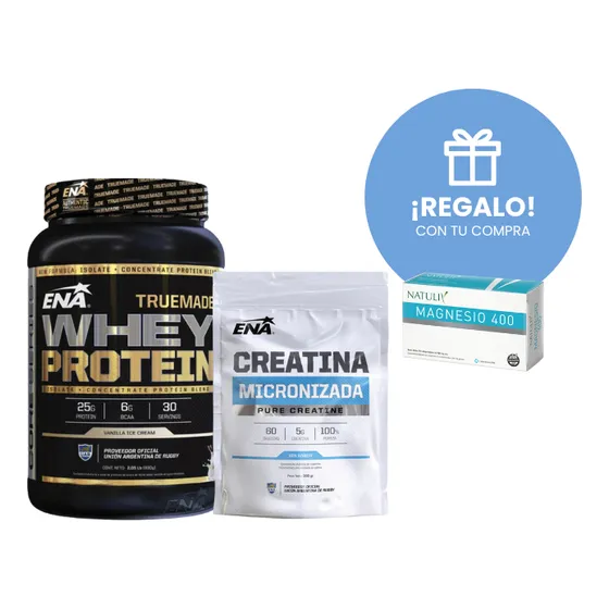 Ena Pack Muscular Proteína + Creatina + Magnesio De Regalo