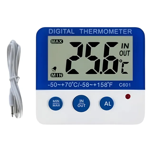 Termómetro Nevera Digital Imán Refrigeración In/out  Alarma 