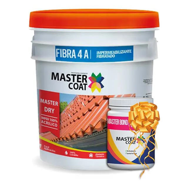 Impermeabilizante 4a Elastomerico Fibra 19l Mejor Q Acuario