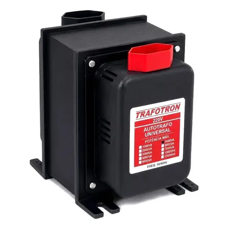 Auto Transformador 5000va 110v 220v Ar Até 12000btus Bivolt Preto