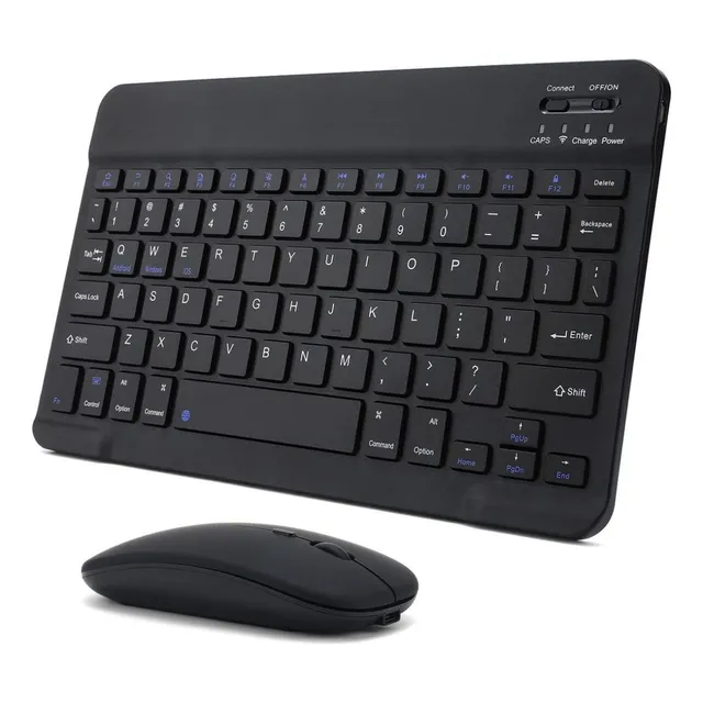 Teclado Bluetooth Tablet Español + Mouse Inalambrico