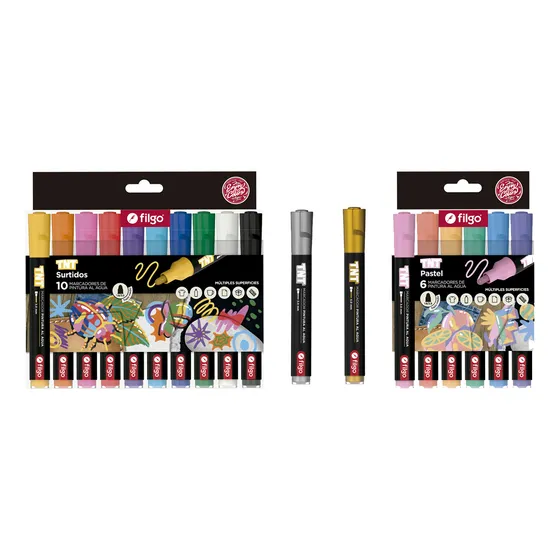 Pack Marcadores 3.0 Tnt Filgo Pintura Al Agua