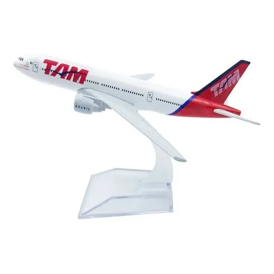 Avião Comercial Boeing 777 Tam Linhas Aéreas - Metal 15 Cm