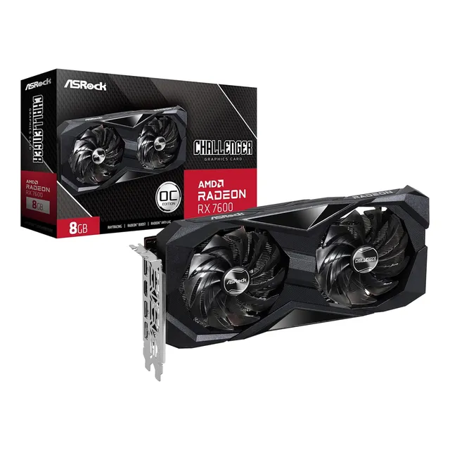Tarjeta De Video Asrock Radeon Rx7600 Challenger Oc 8g Gddr6