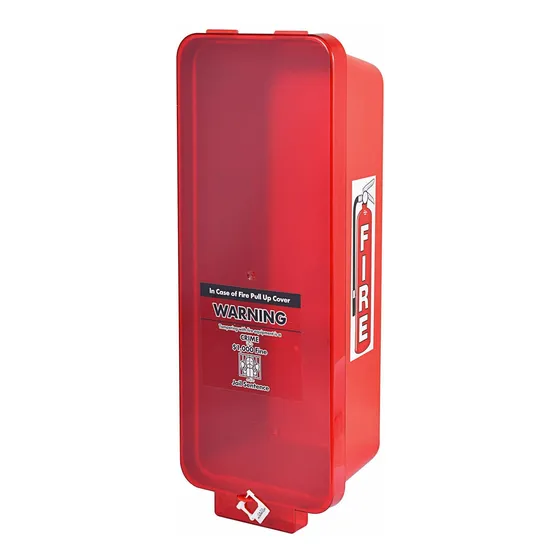 Gabinete Extintor Incendio Rojo Montado Superficie Roja