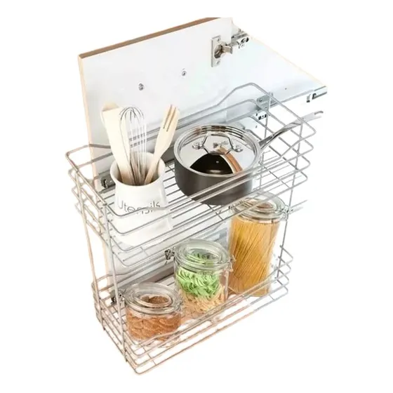 Aerocloset Organizador Dos Niveles Con Rieles Hogar Cocina