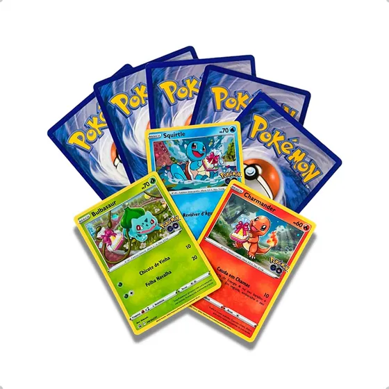 50 Cartas Pokemon Com 8 Brilhantes - Originais Copag