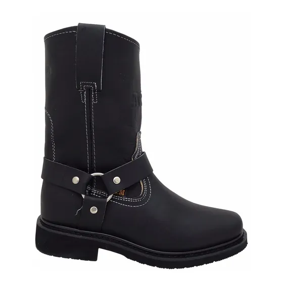 Bota Trompa De Puerco A C M Negro Suela Industrial