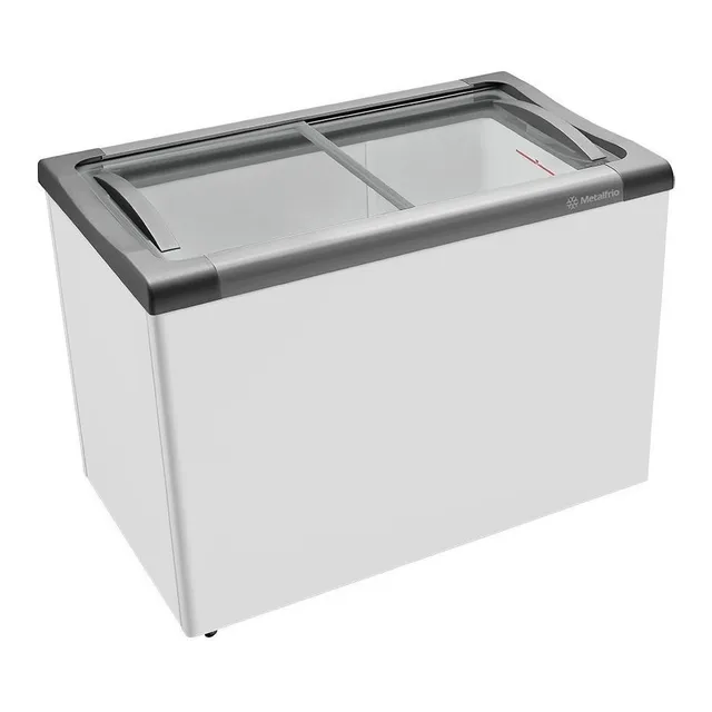 Freezer Horizontal Metalfrio 2 Portas De Vidro 284 Litros