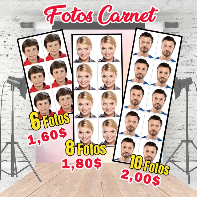 Fotos Carnet En Papel Fotográfico Brillante