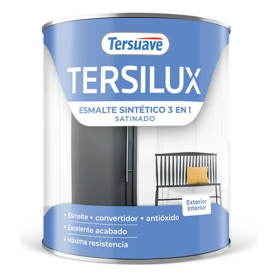 Tersilux Esmalte Sintético 3 en 1 satinado blanco Tersuave de 1l