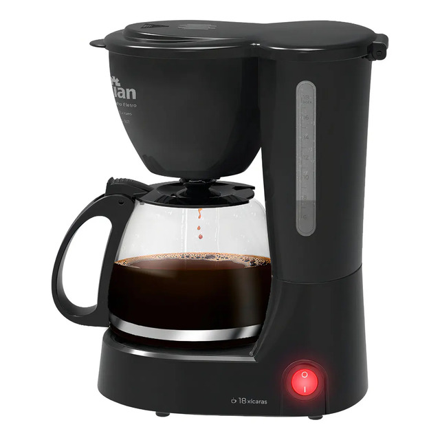 Cafeteira Elétrica Cf-102 Kian 18 Xícaras 650w Cor Preto 127v