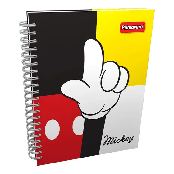 Cuaderno Espiral A4 200hjs Cuadros Pasta Dura 8m Mickey