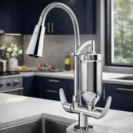 Torneira Cozinha Filtro Gourmet De Bancada Cromado Prateado